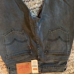 Levi’s Straight Leg cropped Ash Denim